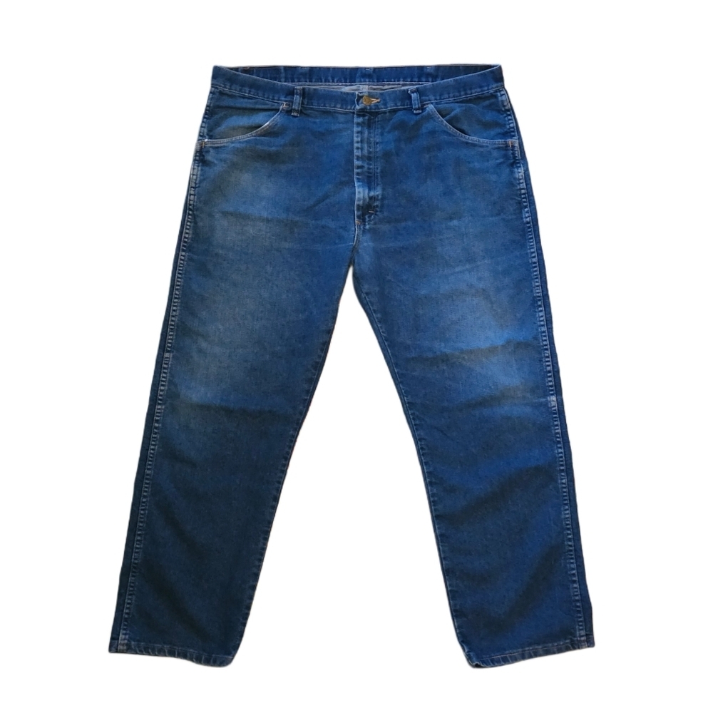 Wrangler Mens Classic Straight Blue Jeans 40x29